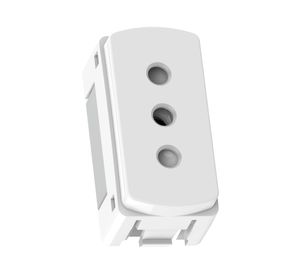 Toma corriente 2P+T 10A Miluz blanco Schneider