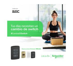 Interruptor 16A 9/24 Miluz blanco Schneider