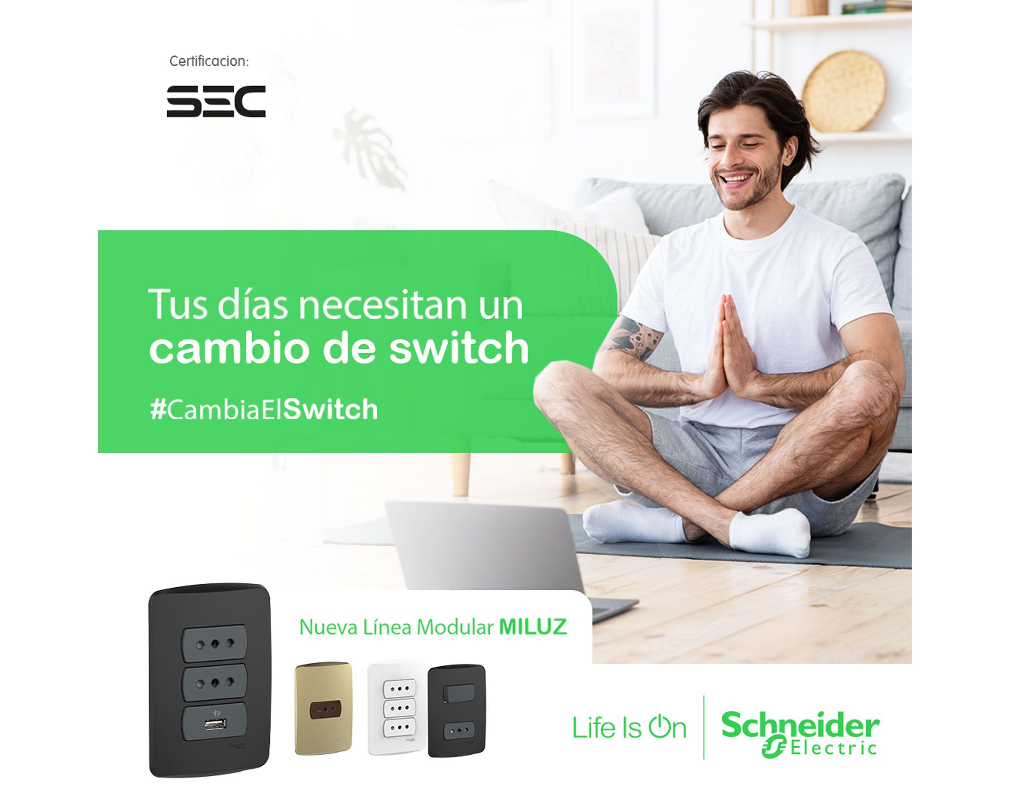 Placa Ciega Miluz Color Blanco Schneider
