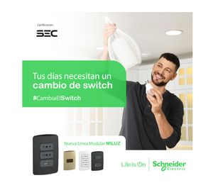 Placa armada tomacorriente doble 2P+T 10A Miluz blanco Schneider