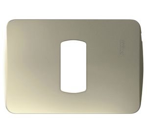 Placa 1 Módulo Miluz dorado Schneider