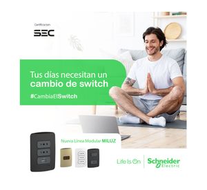 Placa 3 Módulos Miluz metal dorado Schneider