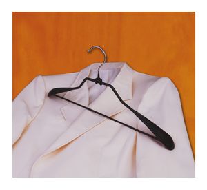 Colgador antideslizante hombreras negro 20x42x3 cm