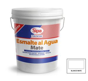 Esmalte al agua mate 4 galones Sipa