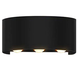 Aplique LED 6L luz cálida negro Pro-Lighting