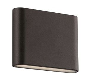 Aplique LED 5W 2L luz cálida negro Pro-Lighting