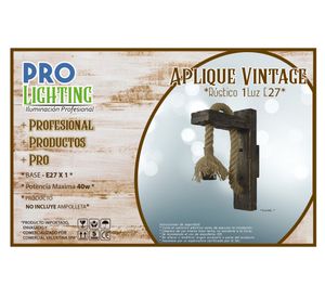 Aplique 1L E27 Rustico Pro-Lighting