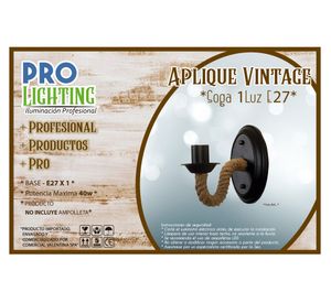 Aplique 1L E27 Vintage soga Pro-Lighting