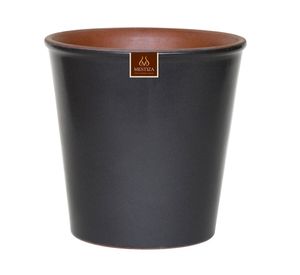 Maceta Zaia 26 cm gris mate