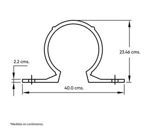 Abrazadera CPVC 1/2'' Vinilit
