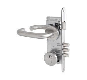 Cerradura embutida manilla oficina/dormitorio Marsella gris