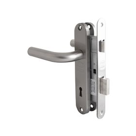 Cerradura embutida manilla dormitorio Futura Kenzo gris