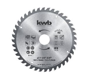Disco sierra circular 7 1/4" 40D