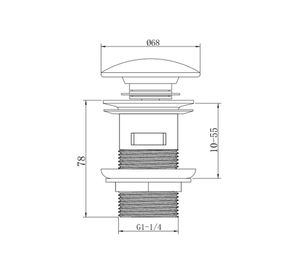 Desagüe lavatorio rebalse 11/4" DS104