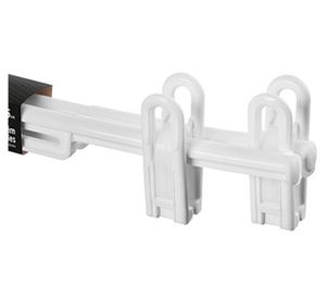 Percha mobiliflex con presillas blanco 2 unidades