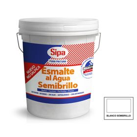 Esmalte al agua tineta blanco semi brillante Fachada Sipa