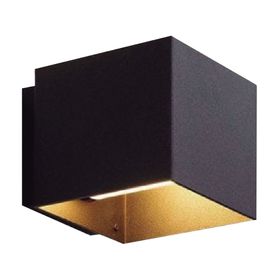 Aplique LED 2L luz cálida abatible negro Pro-Lighting