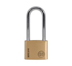 Candado interior bronce extruido gancho largo 40 mm Línea B
