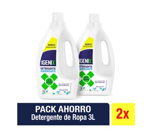 Detergente líquido 3 litros frescura floral 2 unidades Igenix