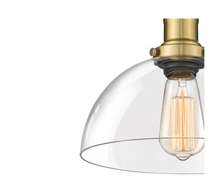 Lámpara techo 1L E27 Vienna vidrio