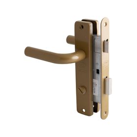 Cerradura embutida baño Kenzo B40 café