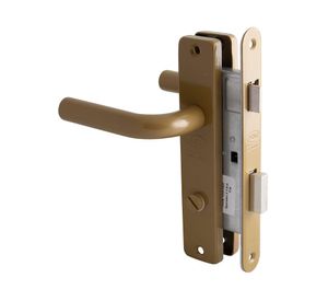 Cerradura embutida baño Kenzo B40 café