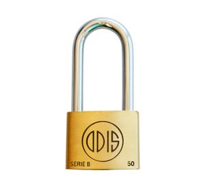 Candado interior bronce extruido gancho largo 50 mm Línea B