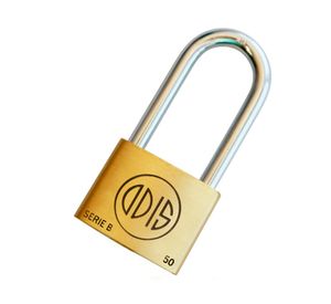 Candado interior bronce extruido gancho largo 50 mm Línea B