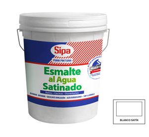 Esmalte al agua 4 gl blanco satín