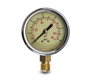 Manómetro Flowmak Glicerina 0-6 Bar 65 mm