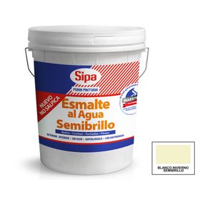 Esmalte al agua tineta blanco invierno semi brillante Sipa