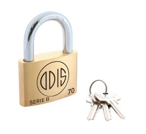 Candado interior bronce sólido 70 mm Línea B