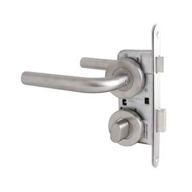 Cerradura embutida manilla baño/dormitorio Monaco gris