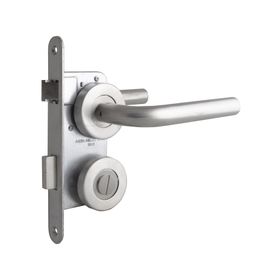 Cerradura embutida manilla baño/dormitorio Monaco gris