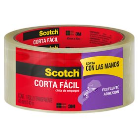 Cinta embalaje corta fácil 45 mmx 40 m 3M transparente