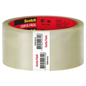Cinta embalaje corta fácil 45 mmx 40 m 3M transparente