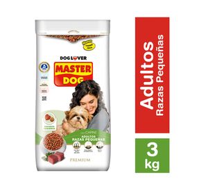 Alimento perro 3 kg raza pequeña carne Master Dog