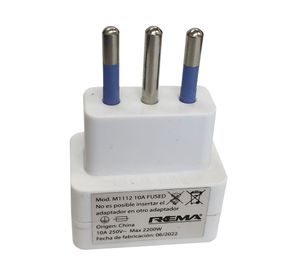 Adaptador 10-16a blanco Rema