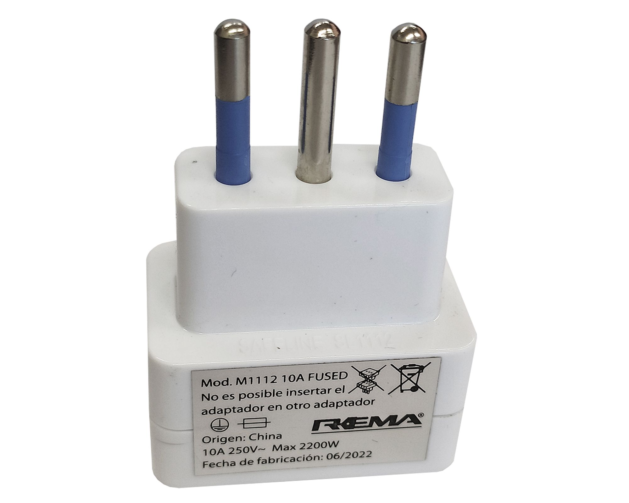 Adaptador 10-16a blanco Rema