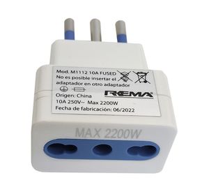 Adaptador 10-16a blanco Rema