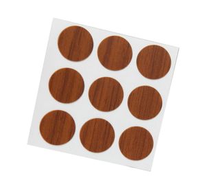 Tapa tornillo 13 mm 9 unidades Autoadhesivo café