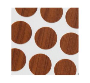 Tapa tornillo 13 mm 9 unidades Autoadhesivo café