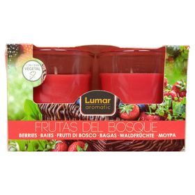 Pack 2 velas aromáticas frutas del bosque