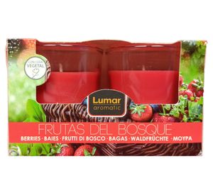 Pack 2 velas aromáticas frutas del bosque