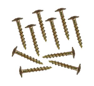 Tornillo rosca gruesa 6x30 cm 10 unidades amarillo