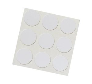 Tapa tornillo 13 mm 9 unidades Autoadhesivo blanco
