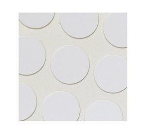 Tapa tornillo 13 mm 9 unidades Autoadhesivo blanco