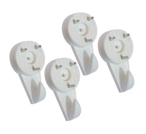 Soporte pared 7x30 mm 4 unidades blanco