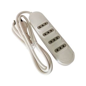 Alargador múltiple 1.5 metros 4 posiciones blanco