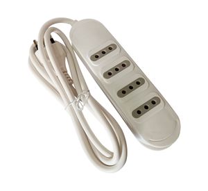 Alargador múltiple 1.5 metros 4 posiciones blanco